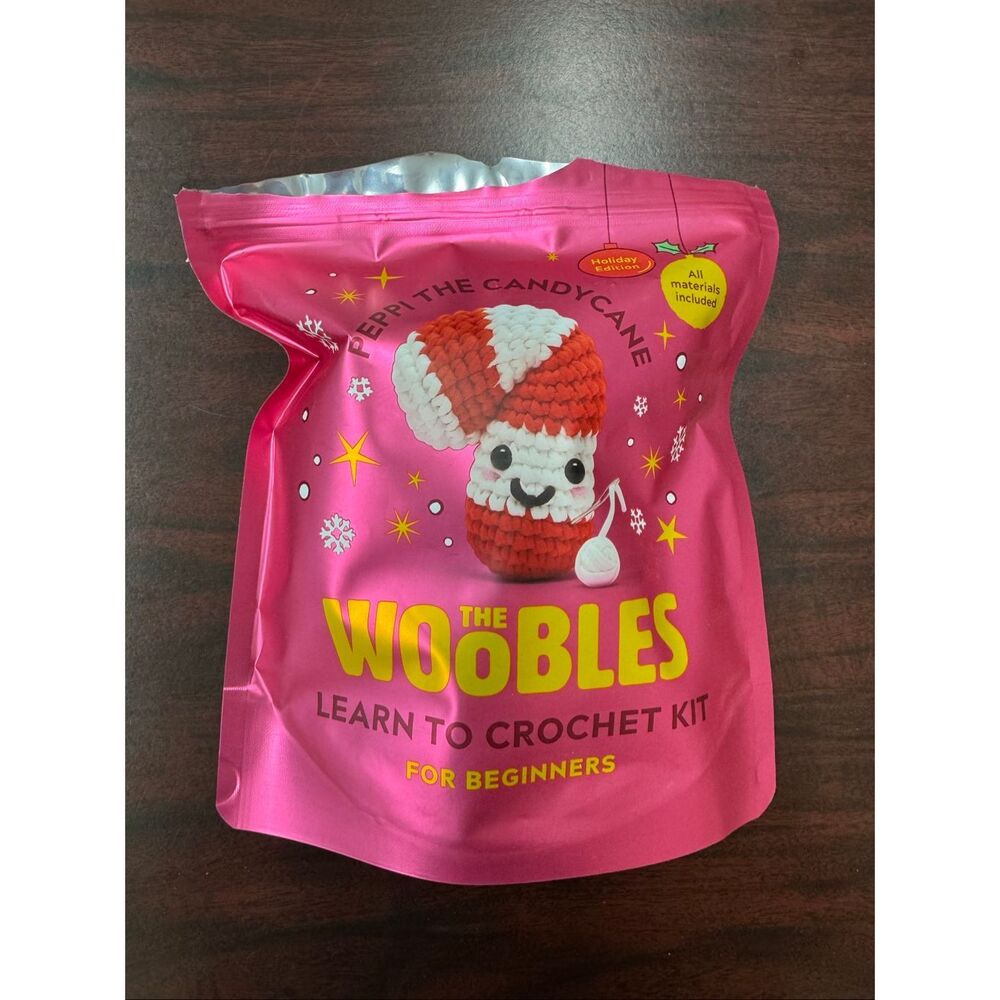 The Woobles Candy Cand Crochet Kit- Opened